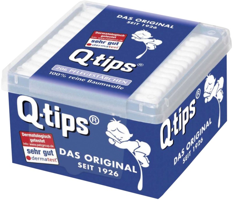 Q-tips Wattestäbchen 206 Stück