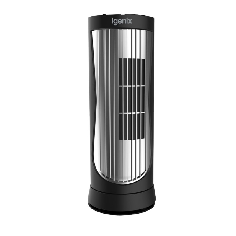 igenix Desk Fan DF0022 22 W 12 inch Black, Silver 1 Speed Settings 11 x 10 x 30 cm