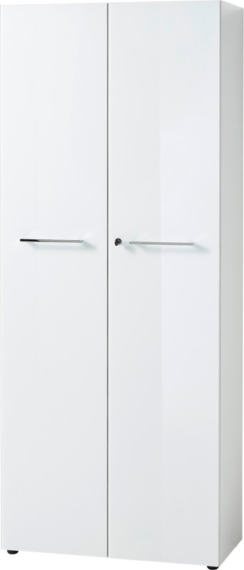 GERMANIA Monteria Melamin Aktenschrank abschließbar 800 x 370 x 1.970 mm Weiß