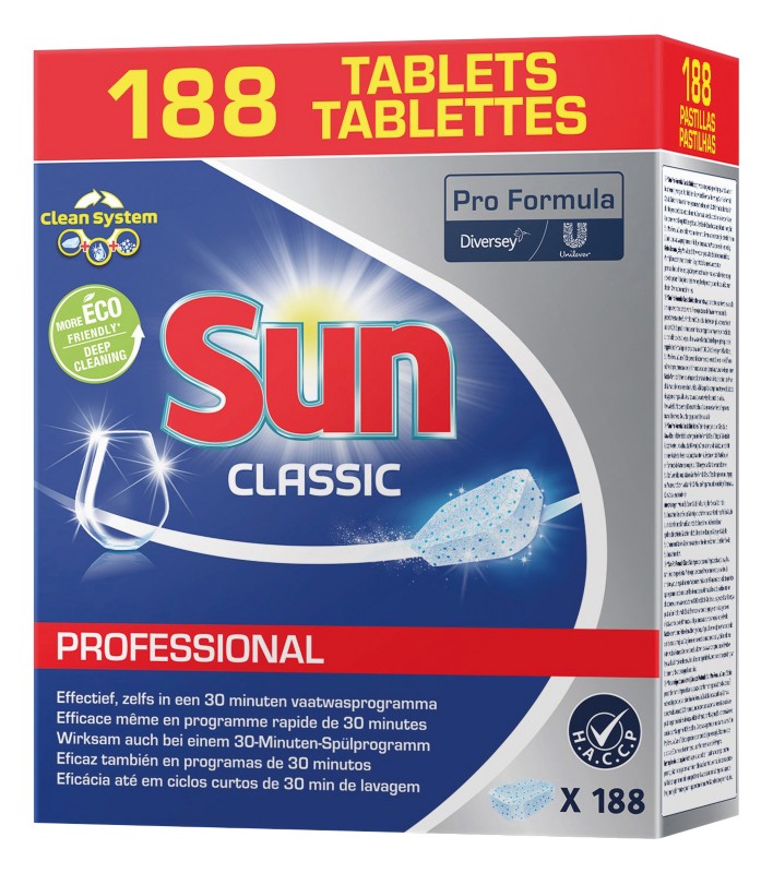 Sun Spülmaschinentabs Professional Classic 188 Stück