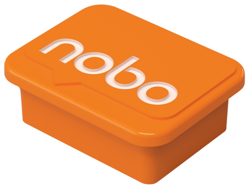 Nobo Magnete Orange 2,2 x 1,8 cm 4 Stück