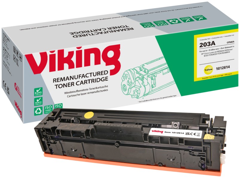 Viking 203A Kompatibel HP Tonerkartusche CF542A Gelb