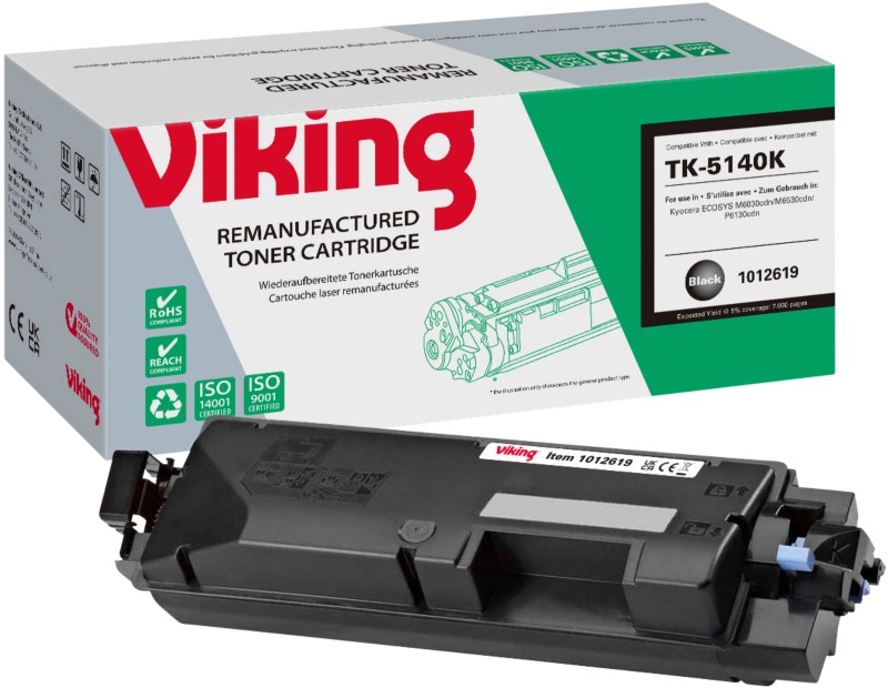 Viking TK-5140K Kompatibel Kyocera Tonerkartusche Schwarz