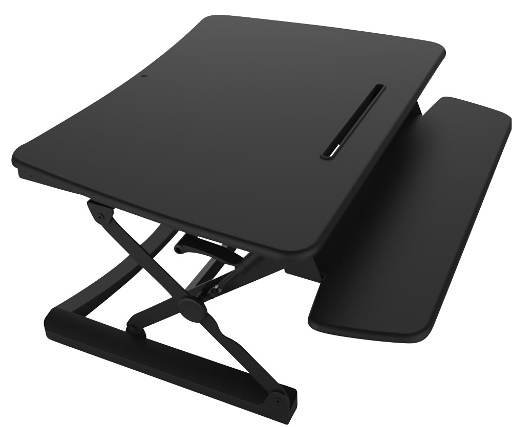 Euroseats Sitz-Steh-Schreibtisch 14.WVH.003 XL Schwarz