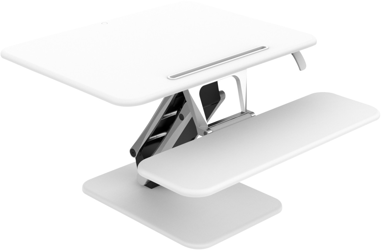 Euroseats Sitz-Steh-Schreibtisch 14.WVH.011 Medium Weiss