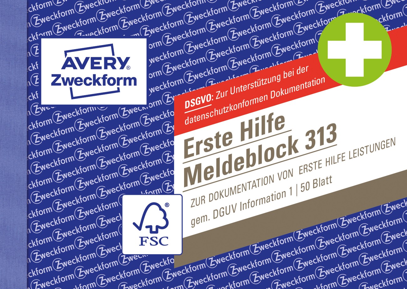 AVERY Zweckform Formularbuch 313 DIN A6 Perforiert N/A 50 Blatt 1013930