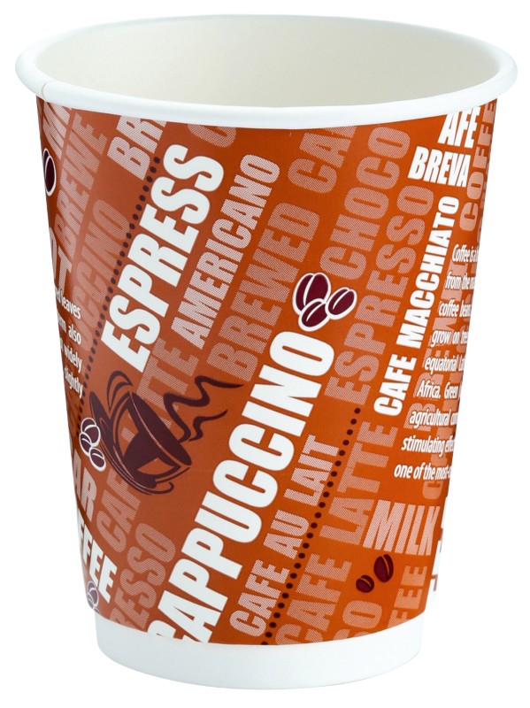 Disposable Cups Paper 340ml Brown Pack of 24