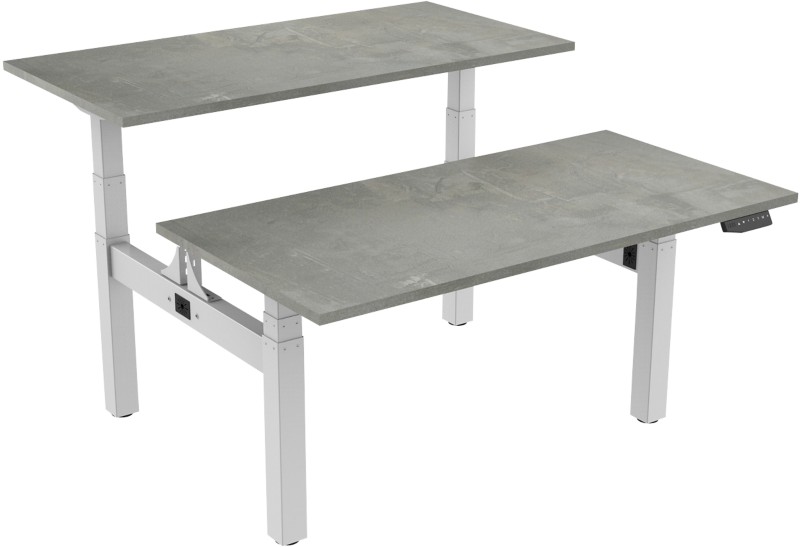 euroseats Sitz-Stehbank Oxyd Weiß 1.600 x 800 x 600 - 1.230 mm