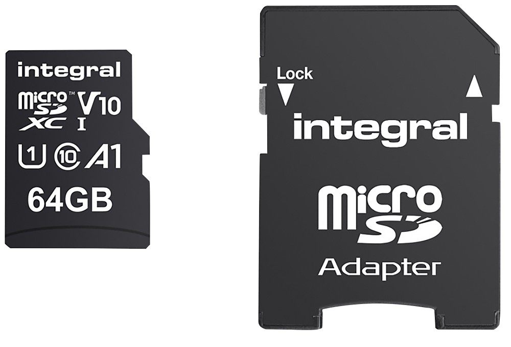 Integral Micro Sdxc Flash Memory Card V10 64 Gb