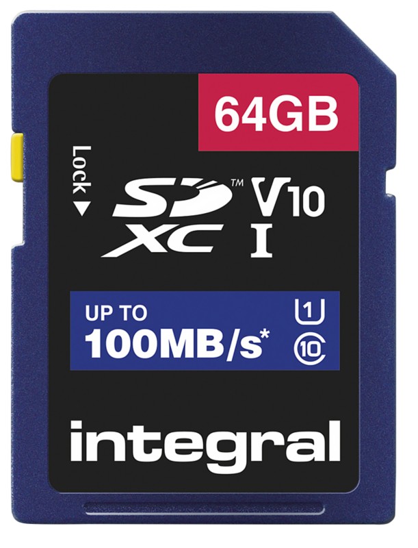 Integral SDXC Flash-Speicherkarte V10 64 GB