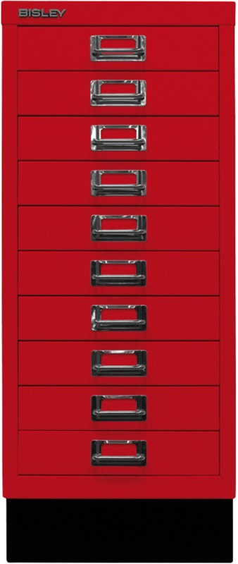 Thumbnail - Bisley Schubladenschrank 10 Schübe Kardinal Rot 279 x 380 x 670 mm