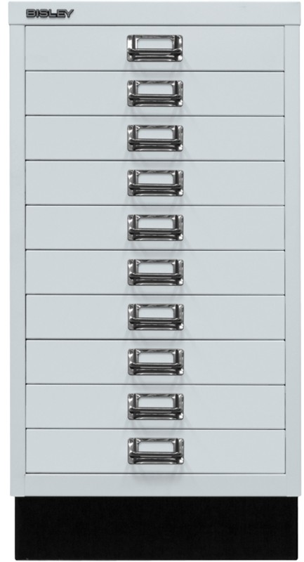 Bisley Schubladenschrank 10 Schübe Hellgrau 349 x 432 x 670 mm