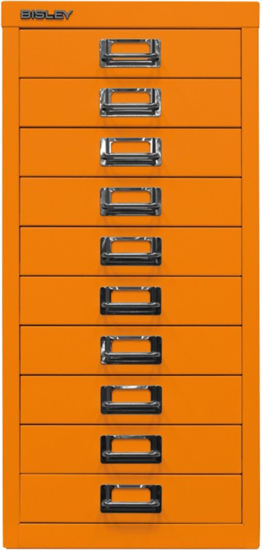 Thumbnail - Bisley Schubladenschrank 10 Schübe Orange 279 x 380 x 590 mm