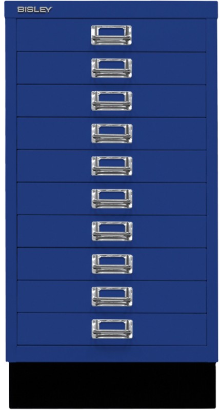 Bisley Schubladenschrank 10 Schübe Oxfordblau 349 x 432 x 670 mm