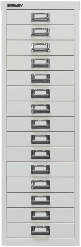 Thumbnail - Bisley Schubladenschrank 15 Schübe Lichtgrau 279 x 380 x 860 mm