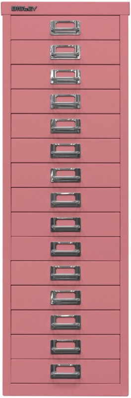 Bisley Schubladenschrank 15 Schübe Pink 279 x 380 x 860 mm