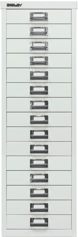 Bisley Schubladenschrank 15 Schübe Verkehrsweiß 279 x 380 x 860 mm