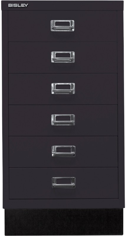 Bisley Schubladenschrank Multidrawer 6 Schübe Schwarz 349 x 432 x 670 mm