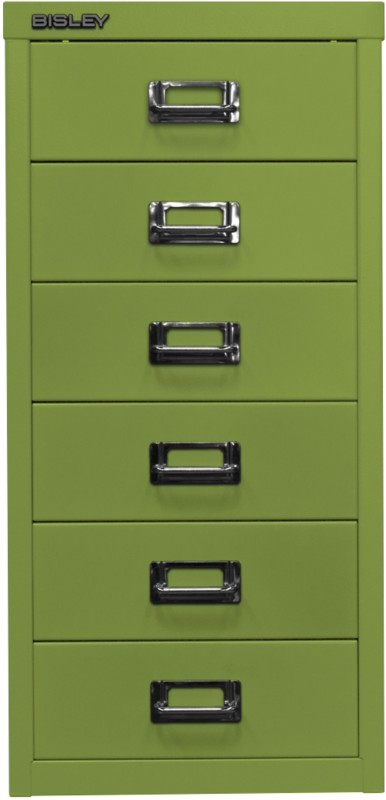 Thumbnail - Bisley Schubladenschrank 6 Schübe Grün 279 x 380 x 590 mm