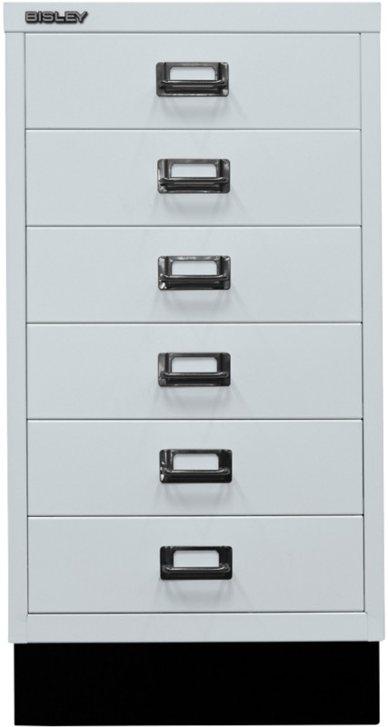 Thumbnail - Bisley Schubladenschrank 6 Schübe Hellgrau 349 x 432 x 670 mm
