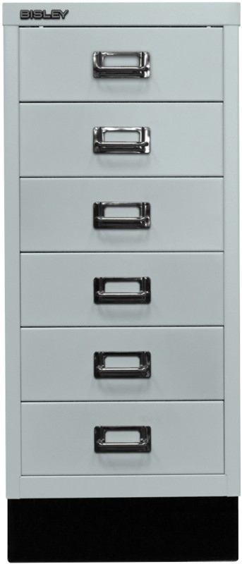 Thumbnail - Bisley Schubladenschrank 6 Schübe Hellgrau 279 x 380 x 670 mm