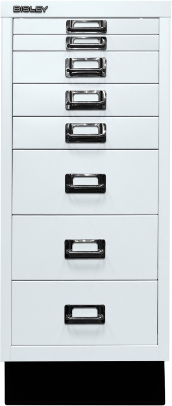 Thumbnail - Bisley Schubladenschrank 8 Schübe Lichtgrau 279 x 380 x 670 mm