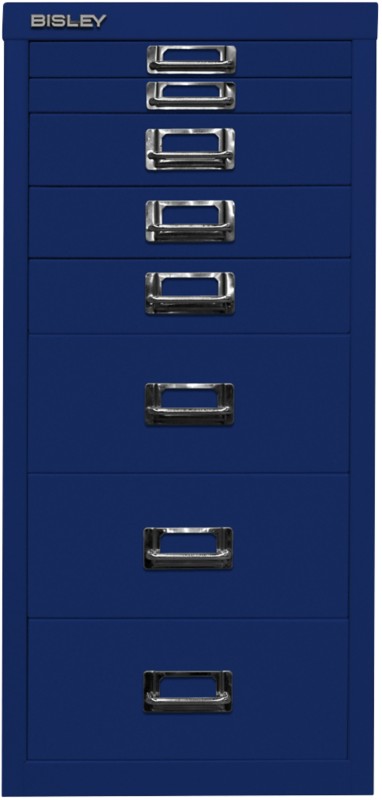 Thumbnail - Bisley Schubladenschrank 8 Schübe Oxfordblau 279 x 380 x 590 mm