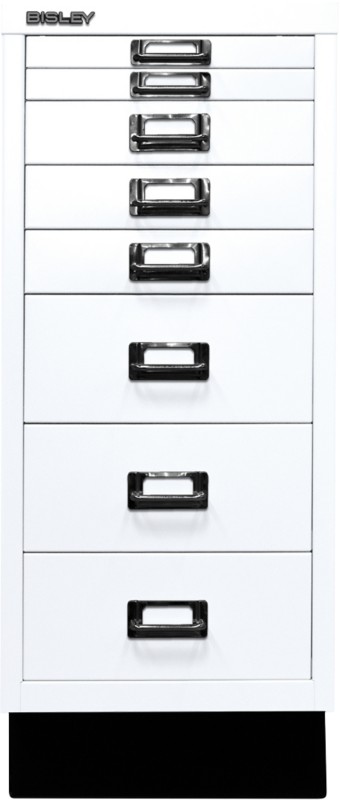 Bisley Schubladenschrank 8 Schübe Verkehrsweiß 279 x 380 x 670 mm