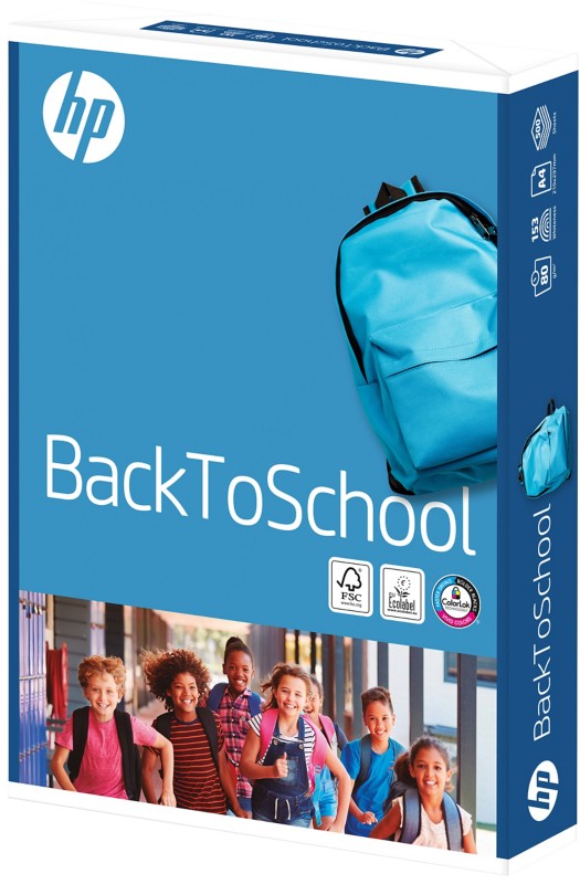 HP Back to school DIN A4 Druckerpapier 80 g/m² Glatt Weiß 500 Blatt