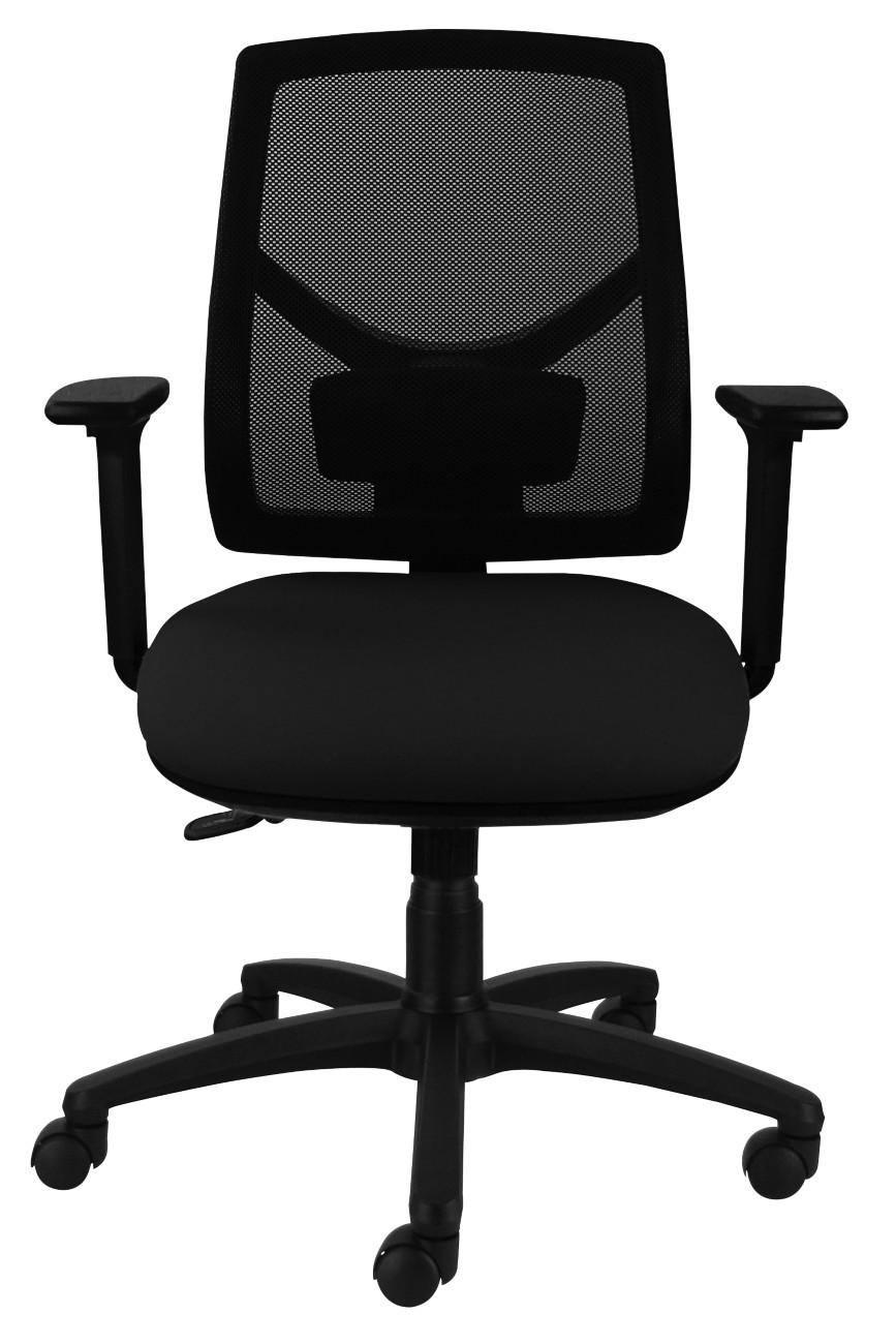 Energi-24 Office Chair Synchro Tilt Mesh Height-Adjustable Armrest Height-Adjustable Seat Black 150 Kg Breeze 2