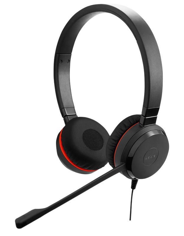 Jabra Evolve 30 II MS Stereo Verkabelt Kopfbügel-Headset Telefon-Headset Kopfbügelmodell mit Geräuschunterdrückung USB T...