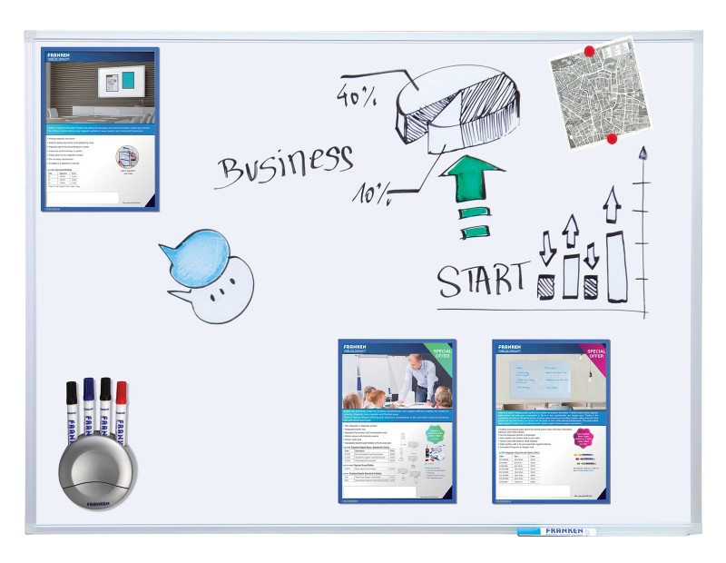 Thumbnail - Franken X-tra!Line Whiteboard Magnetisch Lackierter Stahl Einseitig 150 (B) x 120 (H) cm