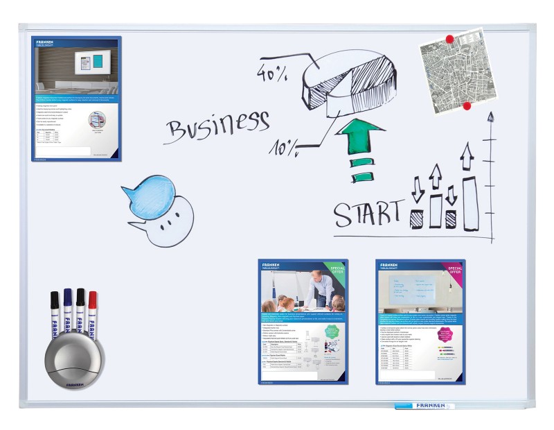 Franken X-tra!Line Whiteboard Magnetisch Lackierter Stahl Einseitig 150 (B) x 120 (H) cm