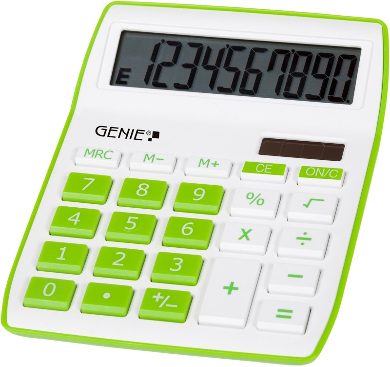 Calculatrice de bureau GENIE 840 G 10 chiffres Vert