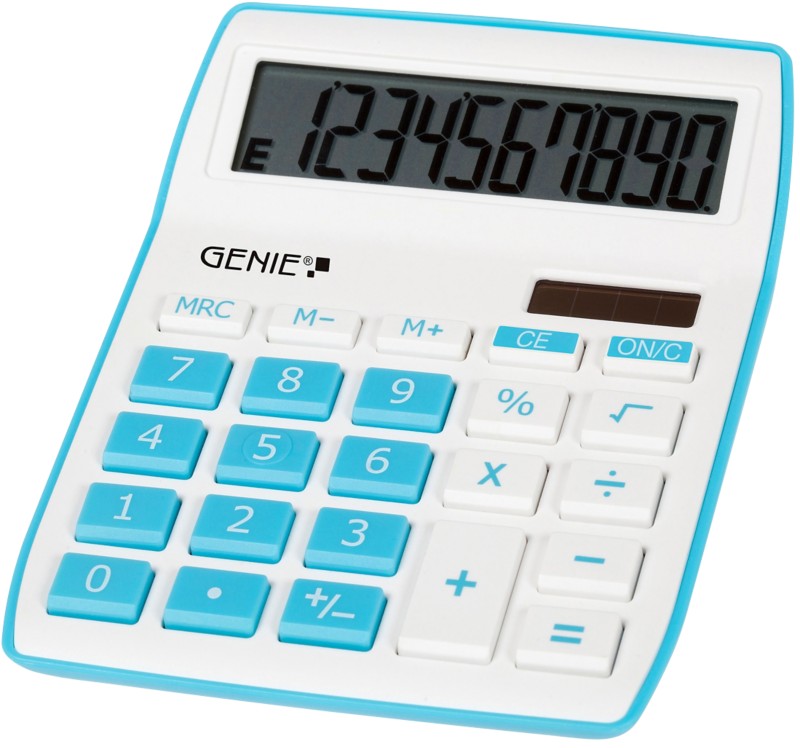 Thumbnail - GENIE Tischrechner 840 B 10 -stelliges Display Blau