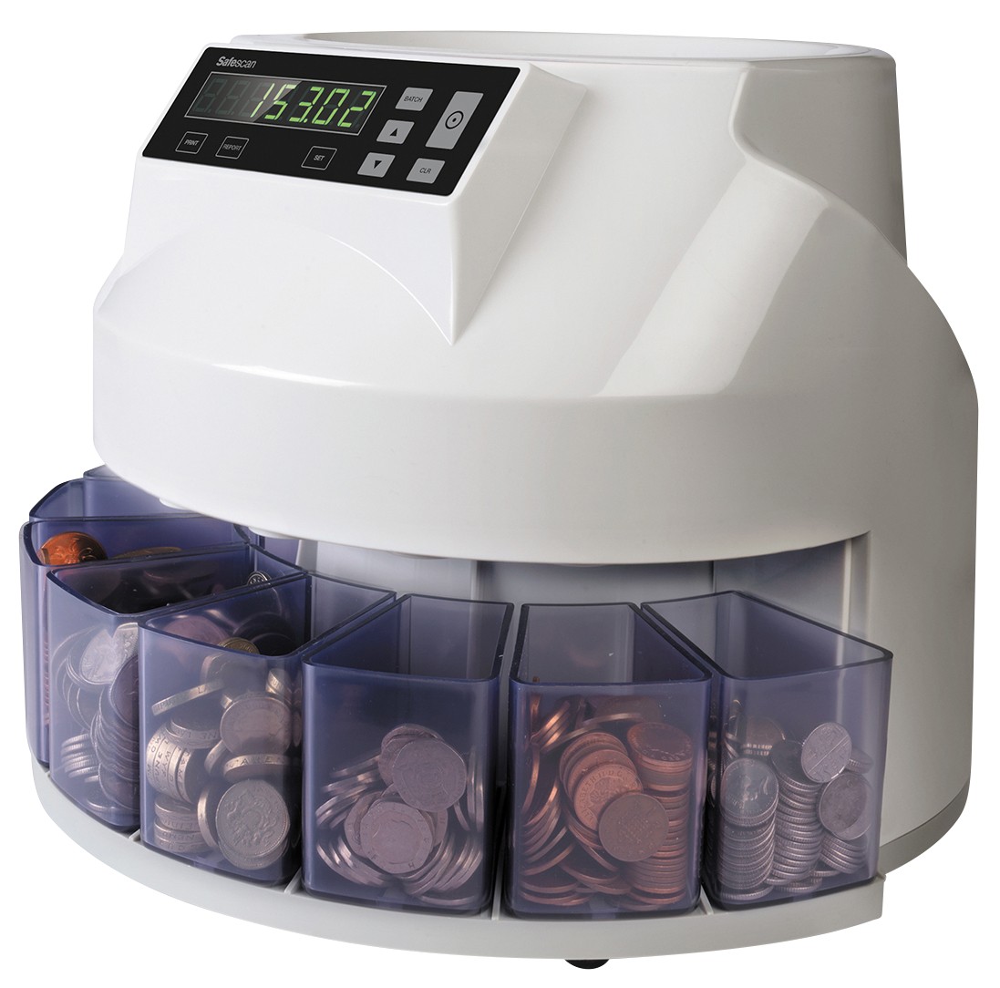 Safescan 1250 Gbp Coin Counter And Sorter White