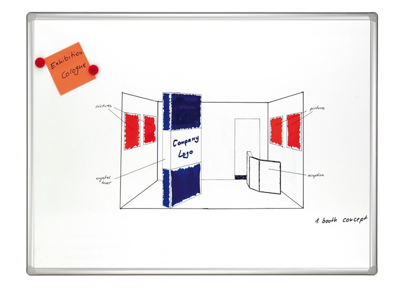 Thumbnail - Franken Whiteboard Magnetisch Lackierter Stahl Beidseitig 120 (B) x 90 (H) cm