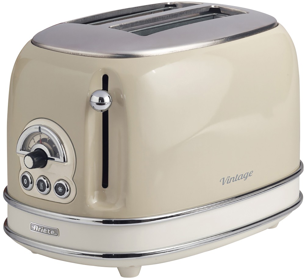 Ariete AR5513 Vintage 2-Slice Toaster - Cream - 6 Browning Levels - Defrost, Cancel, Reheat Functions - Retro Design - Image 7