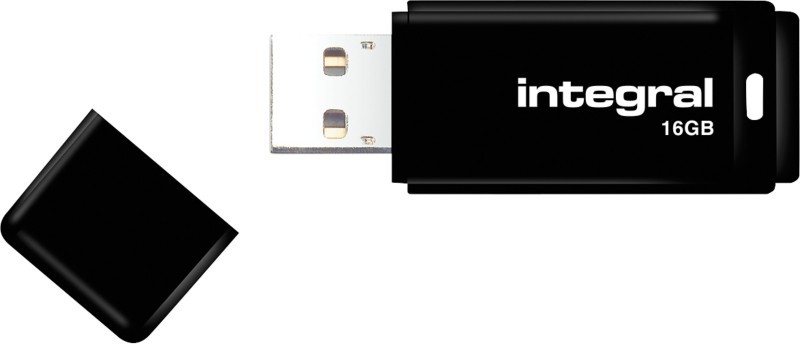 Integral USB 2.0-USB-Stick 16 GB Schwarz