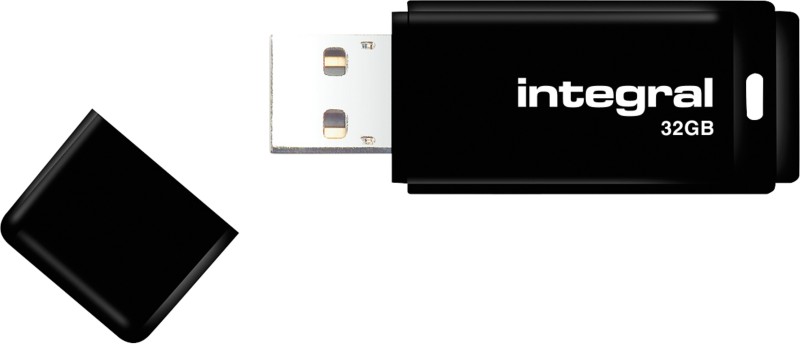 Integral USB 2.0-USB-Stick, 32 GB Schwarz