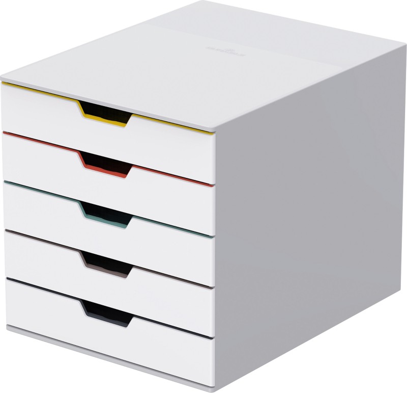 DURABLE VARICOLOR Schubladenboxen ABS (Acrylnitril-Butadien-Styrol) Mehrfarbig 5 Schübe 28 x 35,6 x 29,2 cm