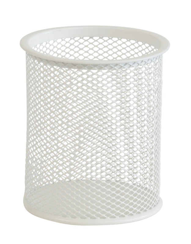 Office Depot Pencil Cup Wire Mesh White 9 x 9 x 10 cm
