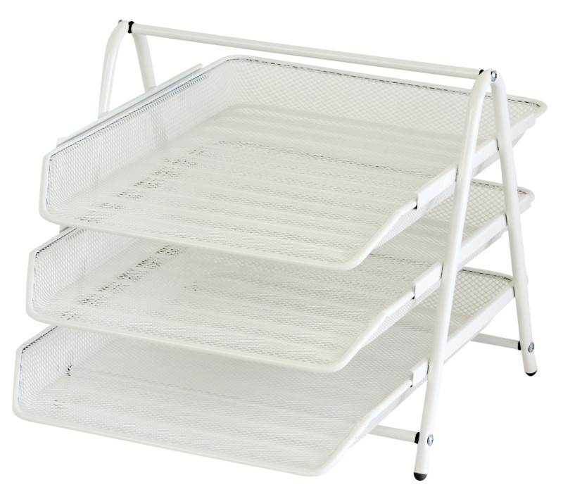 Office Depot Filing Shelves White Wire Mesh 27 x 35.5 x 26.5 cm