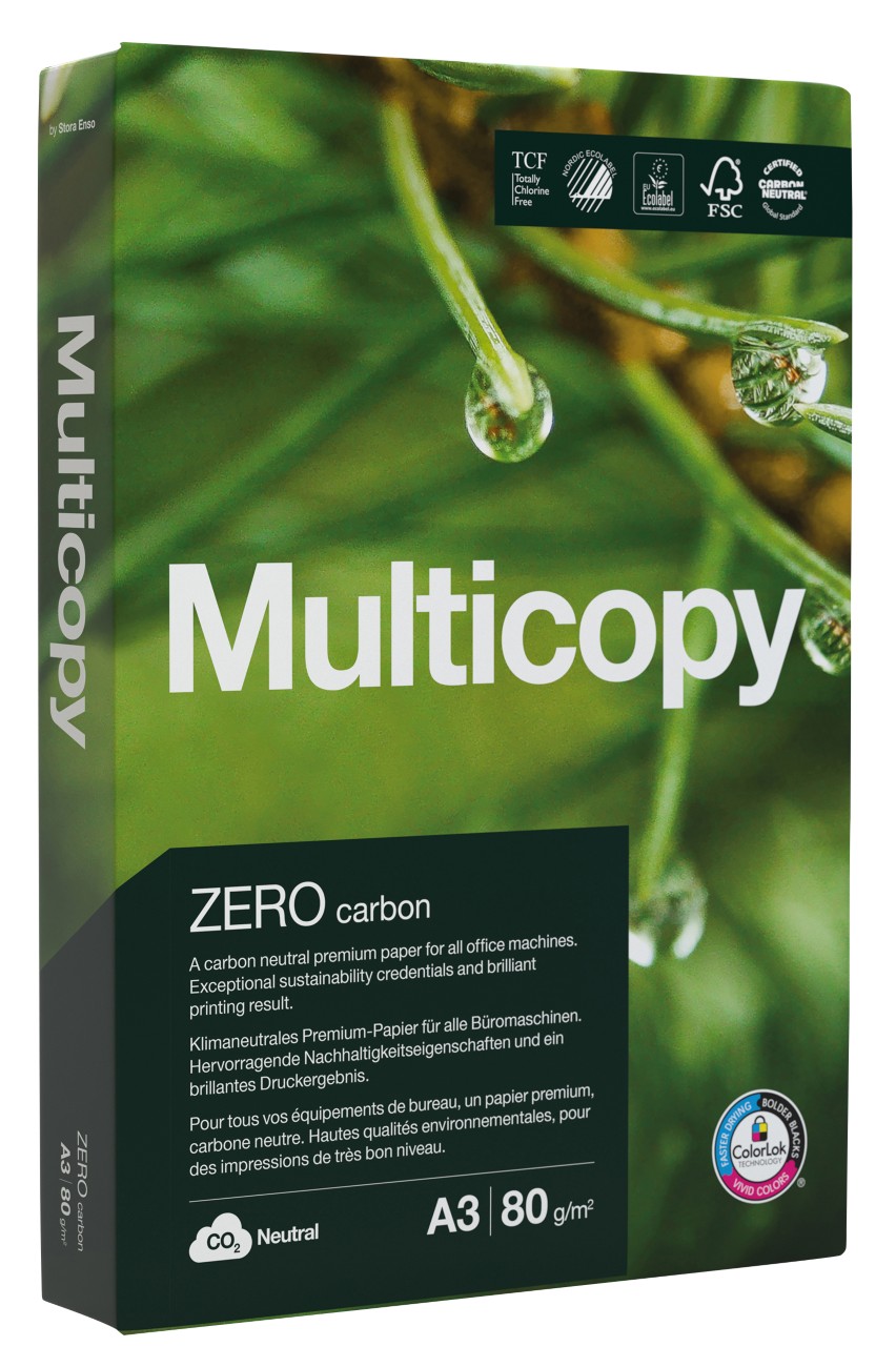 MultiCopy Papier DIN A3 80 gsm Weiß 500 Blatt