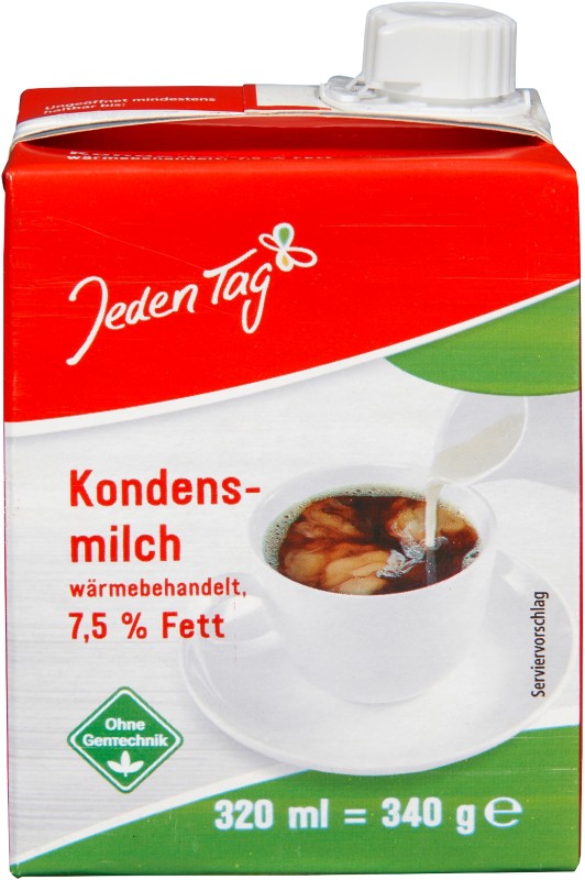 Jeden Tag Kondensmilch 7.5 % 340 g