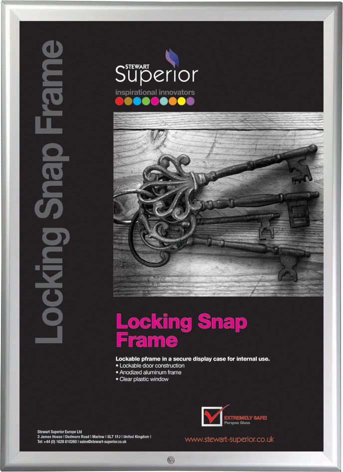 Stewart Superior Snap Frame 260 (W) X 21 (D) X 350 (H) Mm Wall Mounted