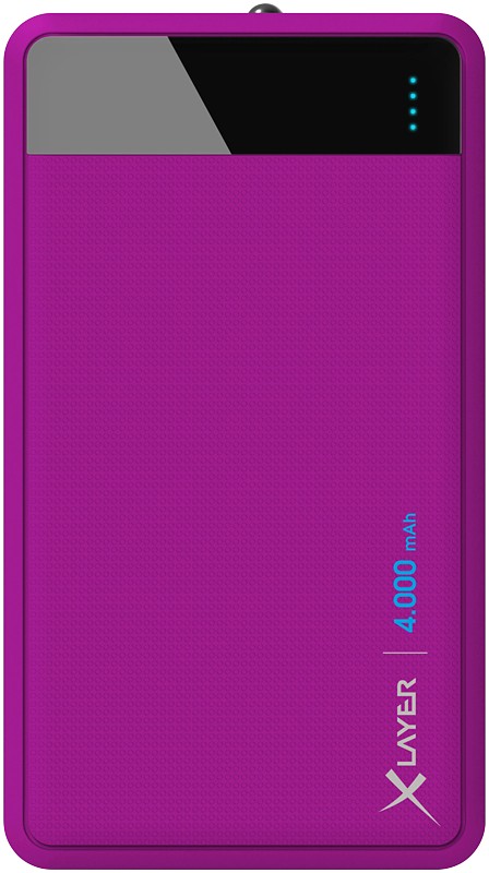 XLayer Powerbank Color Line 4000 mAh Violett