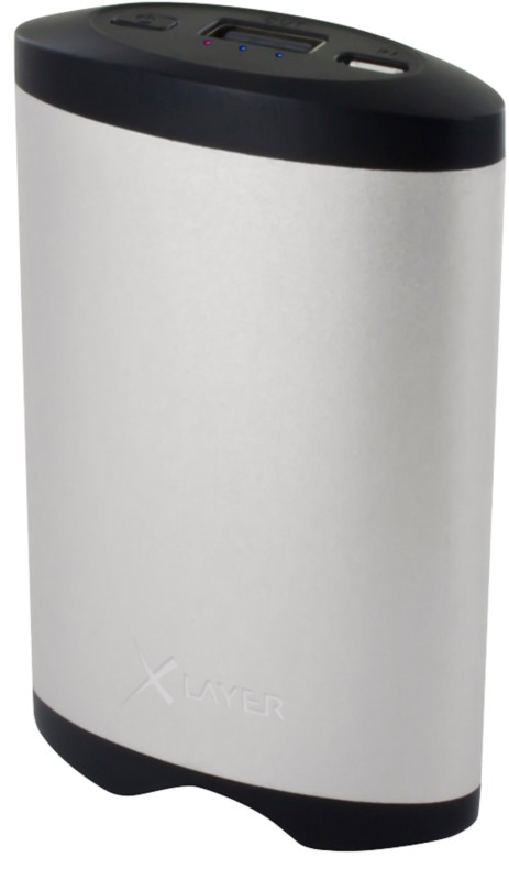 XLayer Powerbank Plus Heat 5200 mAh Silber