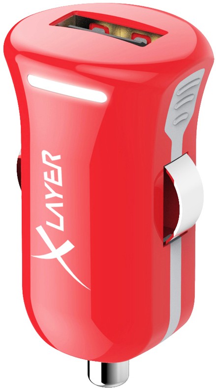 Thumbnail - XLAYER 214103 USB-Autoladegerät Adapter Rot