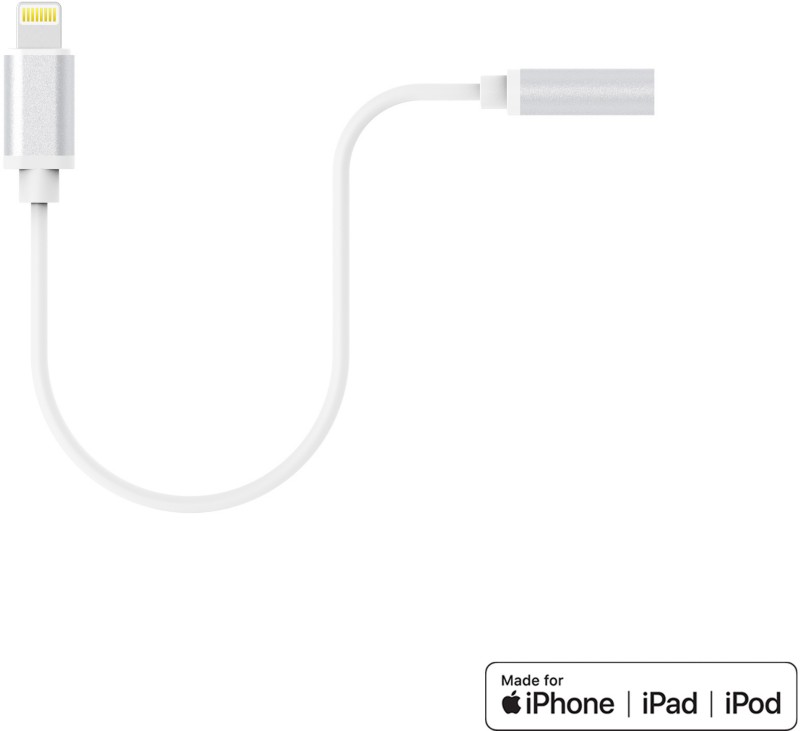 Thumbnail - XLAYER 214355 1 x Apple Lightning Stecker auf 1 x 3,5 mm Klinkenadapter Weiß